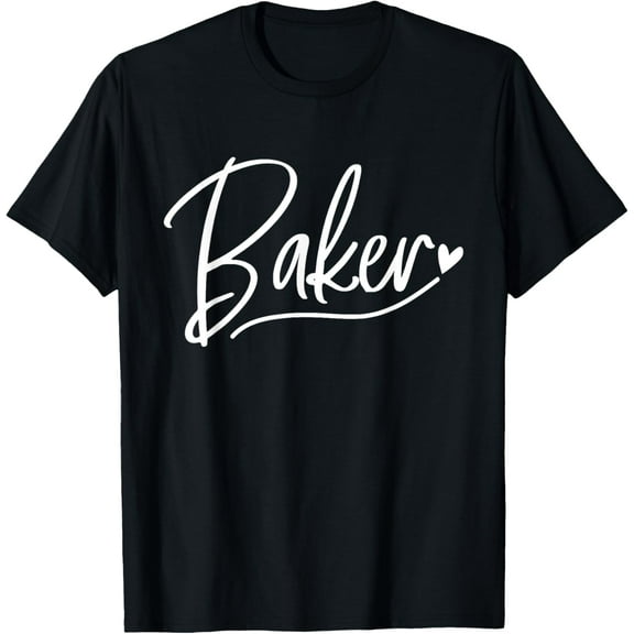 Baker Baking T-ShirtMen and women, Black T-shirt, size: Extra large
