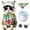 Light Blue, variant on 2PCS Dual-Layer Design Patriotic Dog Bandanas Outfit,Large Summer Triangle Reversible Memorial Day Independence Day American Flag 4th of July Scarf for Big Boy and Girl Dogs Red White Blue
