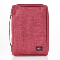 Burgundy Poly-Canvas Value Bible Cover with Fish Badge