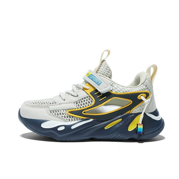 XIYON Kids Shoes For Boys And Girls Sneakers Kids Lightweight Breathable Mesh Sports Shoes For Daily Wear Non- Comfortable Walking Shoes For Boys 5.5-6 Years