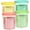 4pack-24OZ, variant on Compatible with Ninja NC500 NC501 Series Ice Cream Makers, 24 oz Ninja Creami Deluxe Pints and Lids, Ice Creami Deluxe Pints, ice creami container,BPA-Free,Dishwasher Safe,2Pack-Blue/Yellow