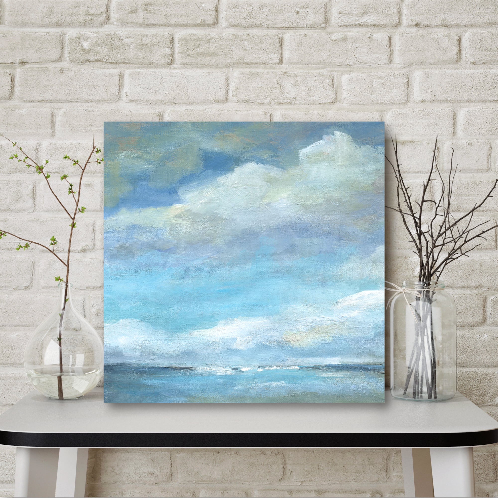 Courtside Market Sunset Shadows II Gallery-Wrapped Canvas Wall Art, 16x16