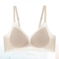 thumbnail image 2 of YFNNUP Everyday Daily Bras, Women's Wireless Bra Support Lift Seamless T-Shirt Bras Full Coverage Khaki,M, 2 of 6