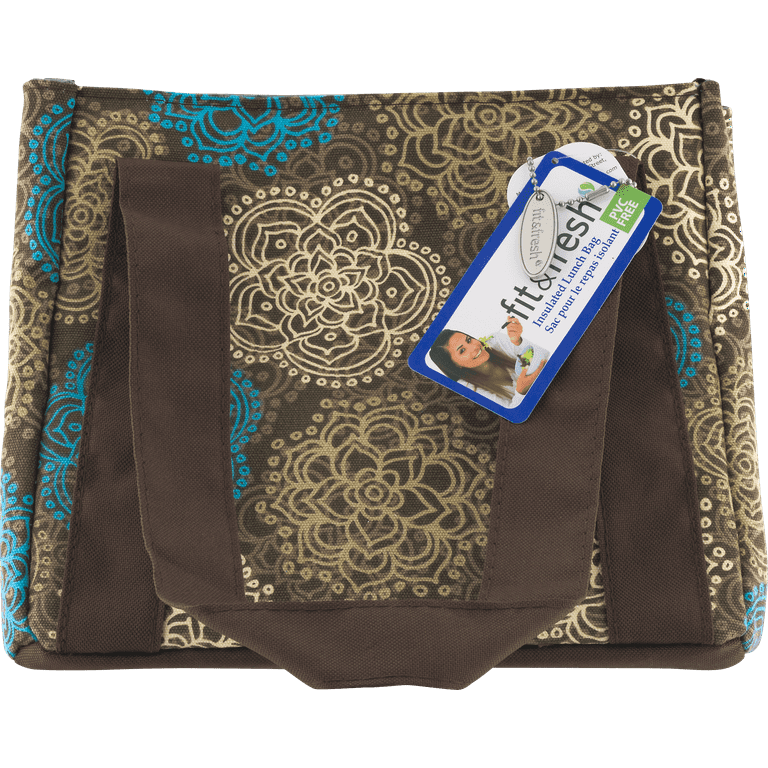 FIT FRESH 378FF155 VENICE INSULATED LUNCH BAG WITH ICE PACK Walmart