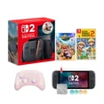 thumbnail image 1 of Nintendo Switch 2 Mario Kart World Bundle 256GB 7.9-Inch 1080P Screen, Joy-Con 2 with Mouse Sensor, Dock, with Super Mario Maker 2 And Mytrix Wireless Switch Pro Controller & Accessories, 1 of 5