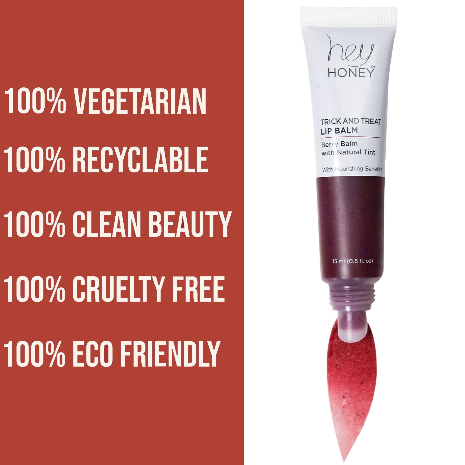 Hey Honey Skincare TRICK AND TREAT LIP BALM - Berry - 15mL | 0.5 FL. OZ.