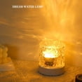 thumbnail image 3 of 1pc Dynamic Water Ripple Night Light, Projector Lamp, Ambient Lighting For Bedroom Gaming Room Decor, Cool Wall LED Lights Decorations For Home, 3 of 4