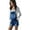 Blue-Ripped, variant on JuicyTrendz Women’s Denim Bib Pocket Short Dungarees Stretch Casual Summer Comfy Jumpsuit Light-Blue 6