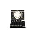 thumbnail image 1 of Mantel Individual De Pvc Lavable Antideslizante 10 Piezas negro ralla Beige, 1 of 5