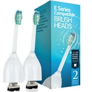 Replacement Brush Heads For Philips E Series Generic 2 Pack Sonicare Toothbrush Fits Electric Toothbrush