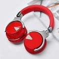 COWIN E7 ANC Bluetooth OverEar Headphones, Red, Wireless & Wired Pair
