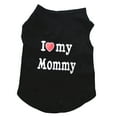 thumbnail image 2 of Fairnull Lovely I Love My Daddy Mommy Small Dog Puppy Pet Cotton Clothes Sleeveless Vest, 2 of 9