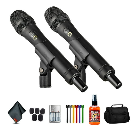 Sony UTX-M40 Wireless Handheld Microphone Transmitters, Dual Pack Bundle (International Model)