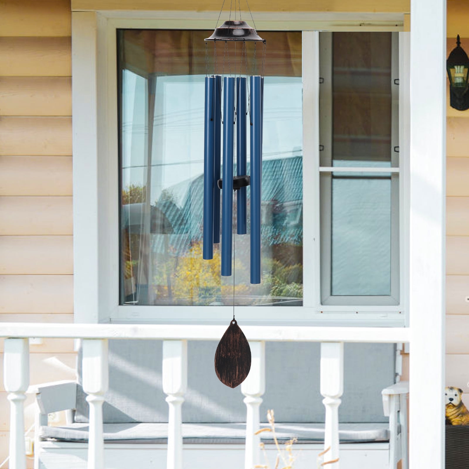 Outdoor Wind Chimes, Musical Wind Chimes, Metal Wind Chimes, Pleasant Sounds, Suitable For Courtyard Garden Lawns, Perfect Gifts, Blue
