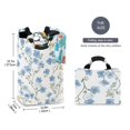 thumbnail image 2 of Yayeee Freestanding Laundry Hamper with Handle Collapsible Large Storage Basket for Clothes, Forget Me Not, 2 of 7