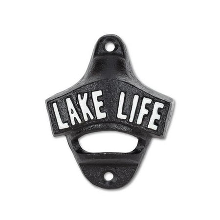 

Abbott Collection AB-27-IRONAGE-502 3.5 in. Lake Life Wall Bottle Opener Black