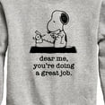 thumbnail image 3 of Peanuts - Dear Me Doing Great Job - Toddler & Youth Crewneck Fleece Sweatshirt, 3 of 6