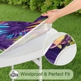 thumbnail image 5 of Colorful Tropical Leaf Pattern Round Fitted Tablecloth with Elastic Edge,Dining Table Cover Waterproof,Outdoor Round Tablecloth for Camping,Dining,Indoor and Outdoor, 5 of 7