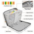 thumbnail image 4 of Haosy Accordion File Organizer Zipper Binder 500 Sheet 6-Tab Expanding File Folder Multi-Pocket 1.2 Inch 3 Ring Cartoon Bear Rainbow Star Cloud, 4 of 7