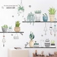 thumbnail image 3 of Plantas en macetas verdes hojas pegatinas de pared calcomanías de pared para hoja de pared de dormitorio como decoración de pared para sala de estar | Adhesivos removibles en formato 90 x 108 cm para el hogar esquí esquí Gafas de esquí, 3 of 5