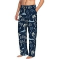thumbnail image 3 of Kdxio Hawaii Palms Print Men's Sleep Pajama Pant Lounge Pants with Pockets, 3 of 8