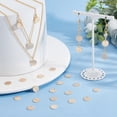 thumbnail image 4 of 1box 60pcs Brass Long-Lasting Brushed Flat Round golden 9x0.4mm Hole: 1mm, 4 of 7