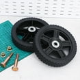 thumbnail image 2 of 2 Pcs Roues de Tondeuse à Gazon de Remplacement Roues en Plastique avec Vis pour Tondeuses à Pousser Standard Accessoires de Chariot de Courses, 2 of 8
