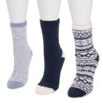 thumbnail image 2 of MUK LUKS Women's 3 Pair Pack Crew Cozy Socks, 2 of 2