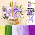 thumbnail image 2 of 500-Piece Multi-Color Lily Twist Pipe Cleaner Craft Kit - DIY Handmade Flower Project for Creative Fun and Imaginative Crafts!, 2 of 10