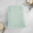 thumbnail image 2 of Mainstays Performance Textured Bath Sheet, 30" x 62", Soft Sea, 2 of 6