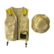 thumbnail image 3 of Chaleco de explorador para niños, traje de aventura al aire libre para niños, disfraz de pescador para niños Amarillo, 3 of 9