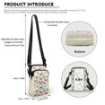 thumbnail image 6 of HELLHERO Colorful Butterfly Pattern with Shoulder Strap Underarm Shoulder Bag 4.33"x1.97"x7.09" for Men, Women Polyester, 6 of 7
