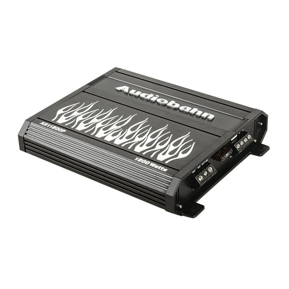 Amplificador Audiobahn Clase D 1 Canal Control de Bajos 1200w para Auto AH11200P