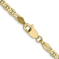 thumbnail image 4 of 14K Yellow Gold 3mm Concave Anchor Chain Female Adult Necklace Necklace Jewelry 18", 4 of 5