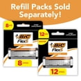 thumbnail image 2 of BIC Flex 5 - Maquinillas de afeitar híbridas desechables para hombres, maquinilla de afeitar sensible para un afeitado suave y cerrado, 1 mango y 7 cartuchos con 5 cuchillas, 2 of 7