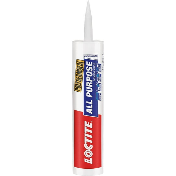 Loctite Polyseamseal All Purpose Caulk Sealant - Acrylic Latex - 10 oz, Almond