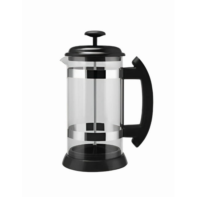 Cafetera De Prensa Francesa Xtellar 1000ml De Vidrio Y Acero color negro