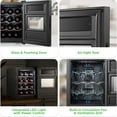 thumbnail image 6 of Wine Refrigerator Cellar, 12 Bottle Storage and 30 Liters Internal Capacity, Single Zone Chiller with Digital Touch Button Control, Placement for Standing Bottles and Air Tight Seal, 6 of 7