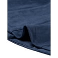 thumbnail image 5 of INSPIRE CHIC Women's Notched Lapel Double Breasted Elegant Winter Long Coat S Dark Blue, 5 of 6