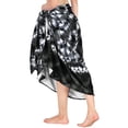 thumbnail image 3 of LA LEELA Women's Swimsuit Long Beachwear Bikinis Bathing Suit Cover-up Summer Coverups Skirt Swim Cover up Swimwear Wraps Sarong Beach Pareo One Size Coal, Tie Dye, 3 of 4