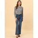thumbnail image 3 of Blusa Cuello Manga Larga Volantes Parte Superior Negro T M, 3 of 5