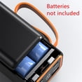 thumbnail image 4 of 4 Slot Charging Bank Solder Free Kit for 4x21700 Lithium Battery, Plastic Power Bank Box DIY Charging Case Accessory, 4 of 5