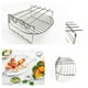 thumbnail image 4 of Baking Tray Skewers Air Fryer Stainless Steel Holder BBQ Rack Double Layer Grill, 4 of 4
