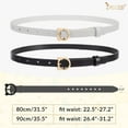 thumbnail image 7 of JASGOOD 2Pcs Girls Belts with Cute Buckle Kids Girl PU Leather Adjustable Belt for Jeans Dresses, 7 of 7