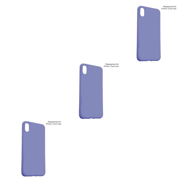 Sidaley Funda protectora elástica a prueba de golpes para teléfono móvil de TPU, reemplazo para iPhone12 Pro Max 6.7, gris Type1 NO1