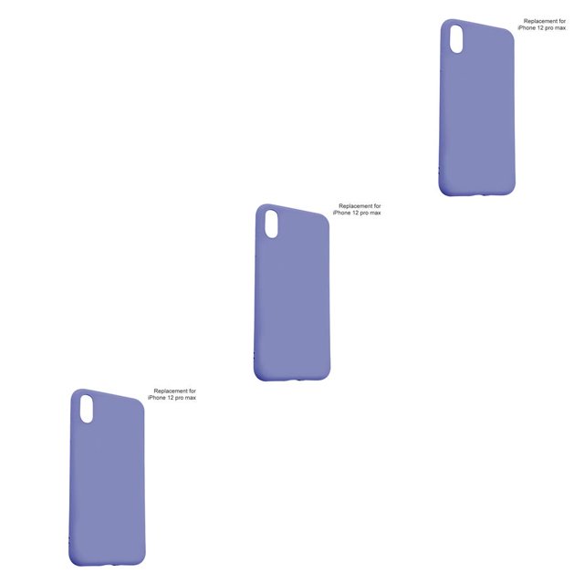 Sidaley Funda protectora elástica a prueba de golpes para teléfono móvil de TPU, reemplazo para iPhone12 Pro Max 6.7, gris Type1 NO1