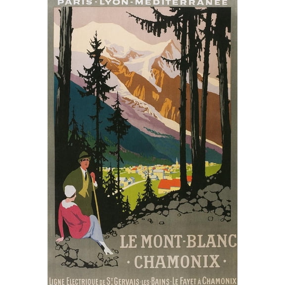 Art.com Travel Poster for Chamomix Art Print, 16" x 24"