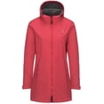 thumbnail image 2 of Little Donkey Andy Women's Softshell Fleece Lined Jacket with Hood Windbreaker Insulated Long Warm Rain Jacket (Red XS), 2 of 7