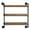 Brown 3 Shelves Solid Rectangle 26" x 7" x 23", variant on DecMode Brown Industrial 2 Tier Wood Wall Shelf, 37"W x 29"H