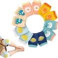 thumbnail image 1 of 6 pares de rodilleras antideslizantes para bebés para gatear, protectores de rodilla para bebés unisex, rodilleras para caminar de seguridad con patrón animal lindo para niños pequeños y niñas, 1 of 2
